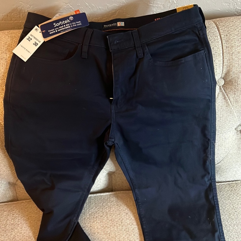 Mens navy dockers straight fit w32 l30